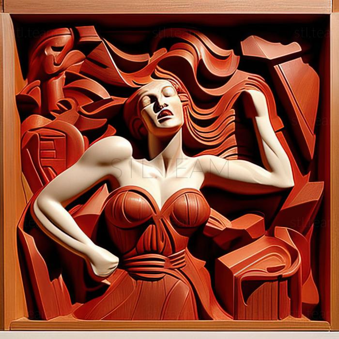 3D модель Уильям Кляйн, американский художник (STL)